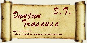 Damjan Trašević vizit kartica